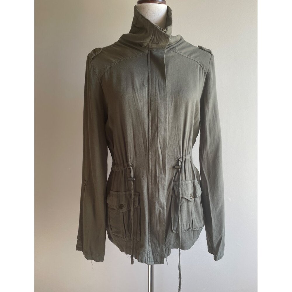 BSweet Clothing Co. Military Style Jacket Womens M Green Lightweight Gorpcore